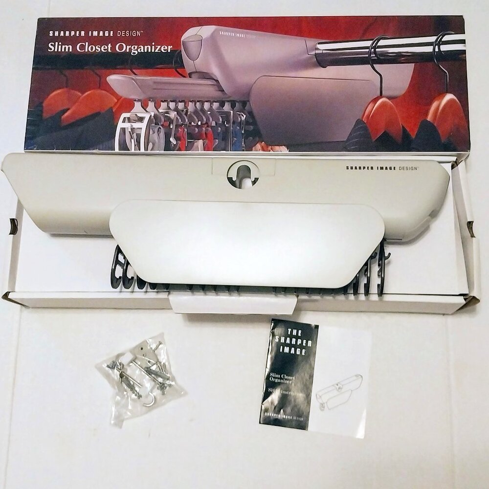 NIB SHARPER IMAGE SLIM CLOSET ORGANIZER